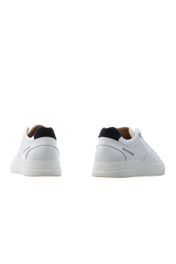 BUB Fleek - Pure White & Black - Calf Leather & Suede - Women's Sneakers