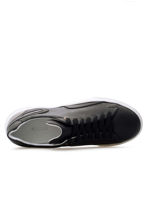 BUB Fleek - Black & Grey - Calf Leather & Reflector - Men's Sneakers