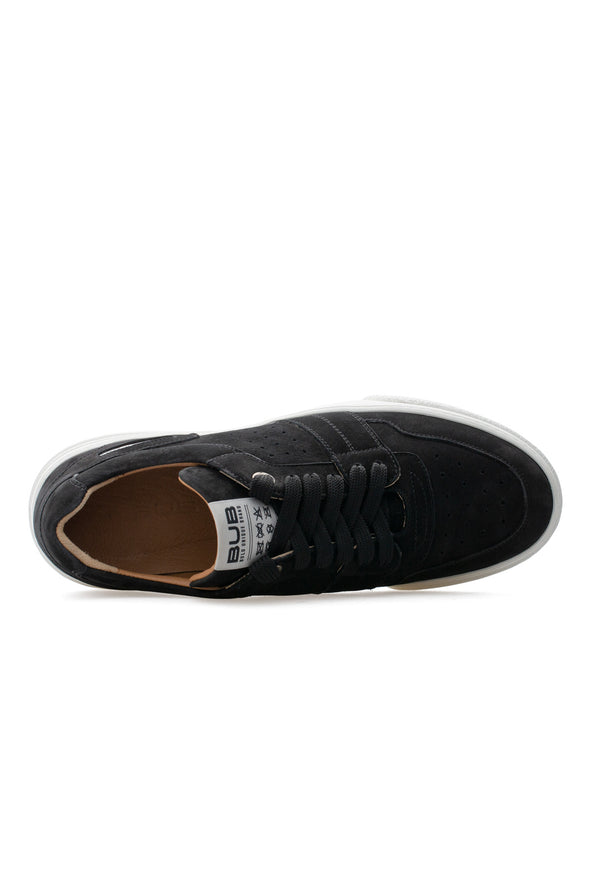 BUB Skywalker - Deep Black - Nubuck - Men's Sneakers - BUB Leather Shoes
