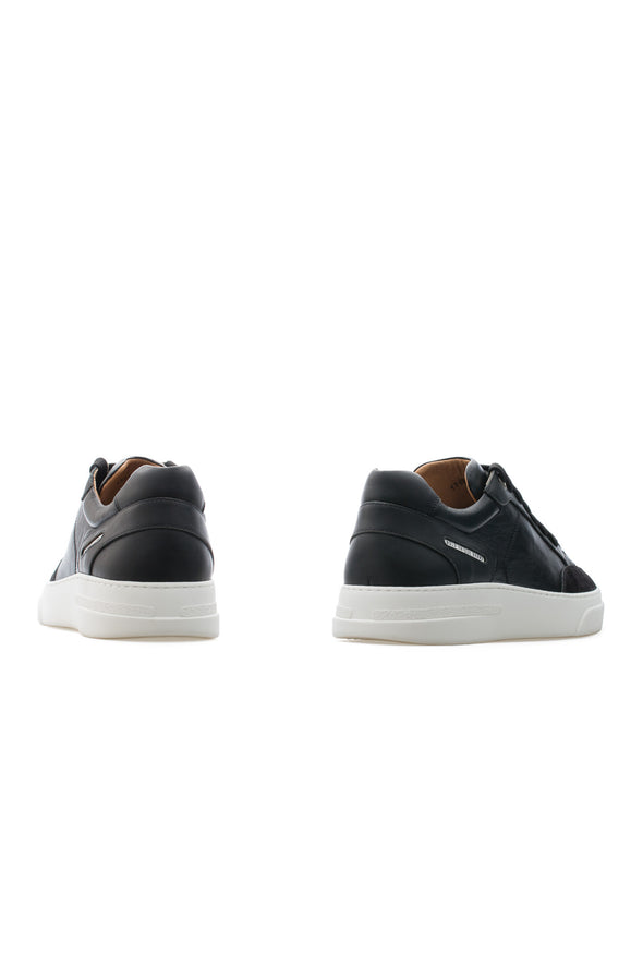 BUB Trill - Space Black - Calf Leather & Suede - Men's Sneakers - BUB Leather Shoes