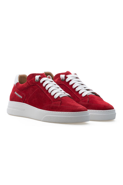 BUB Trill - Bloody Red - Suede - Men's Sneakers - BUB Leather Shoes